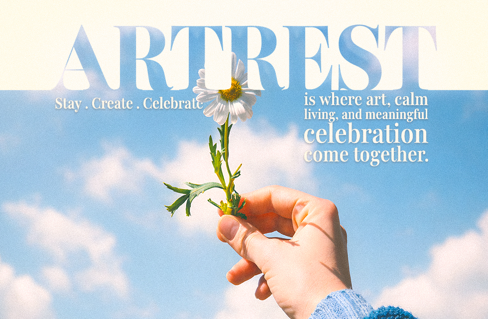 A soft floral ArtRest moment against open sky